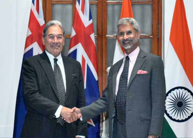 Bilateral meeting of External Affairs Minister with Winston Peters, Deputy Prime Minister and Foreign Minister of New Zealand