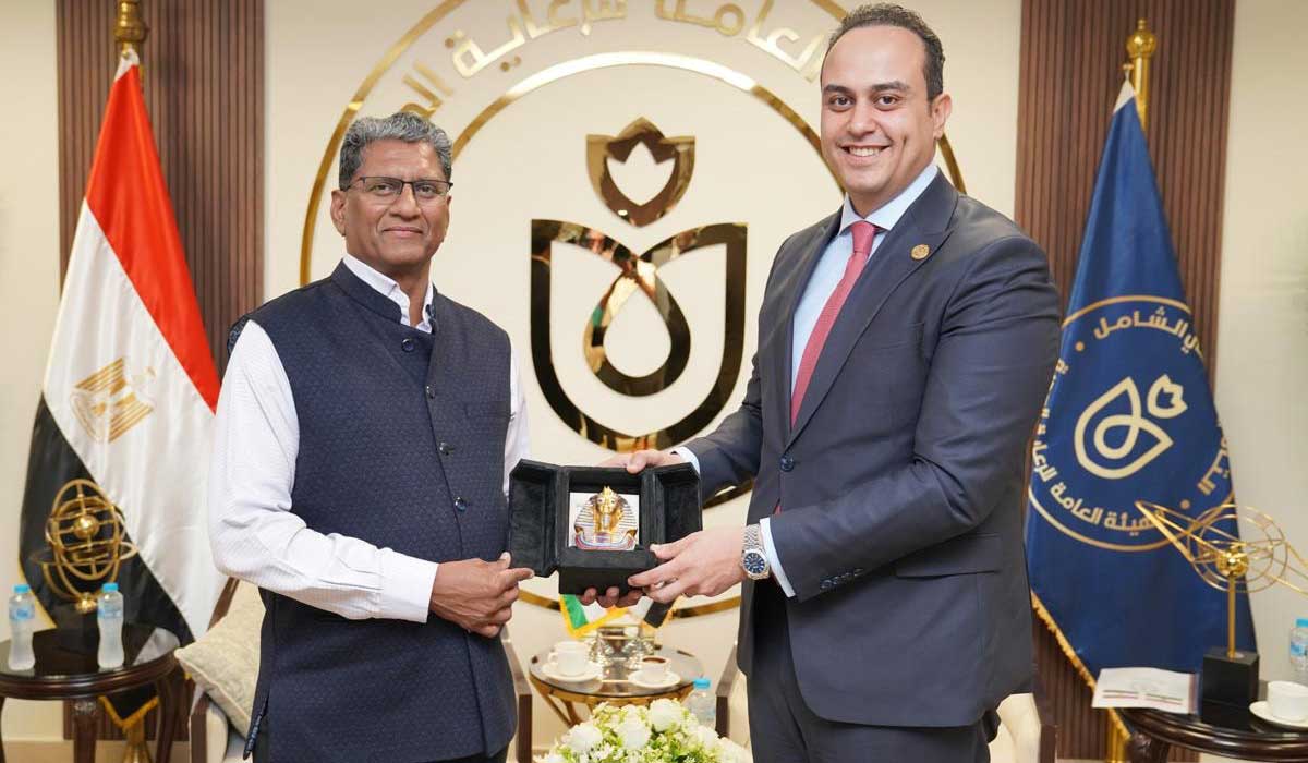 Ambassador Suresh K. Reddy, Ambassador of the Republic of India to Cairo, met with Dr. Ahmed El-Sobky, Chairman of the Egyptian General Healthcare Authority