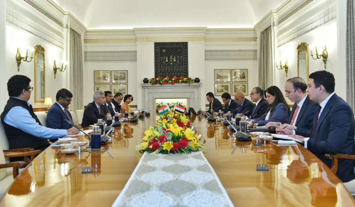 Dr. Badr Abdel Aty met with Dr Jaishankar