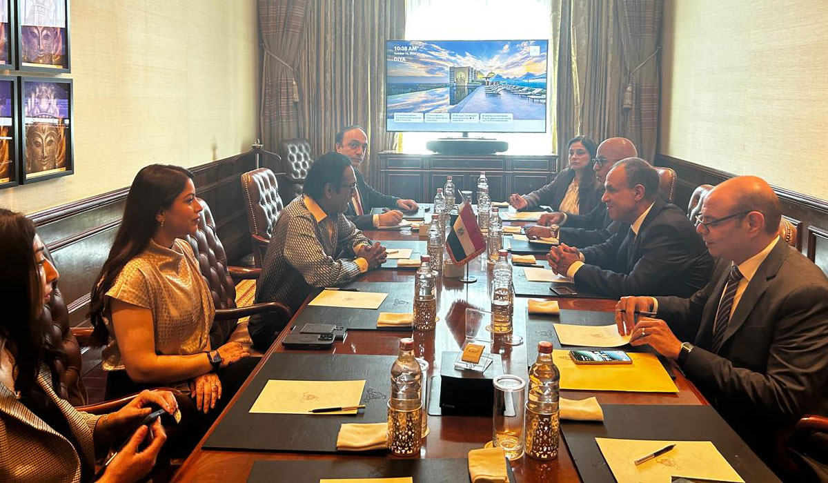 Egyptian Foreign Minister Dr. Badr Abdel Aty meeting