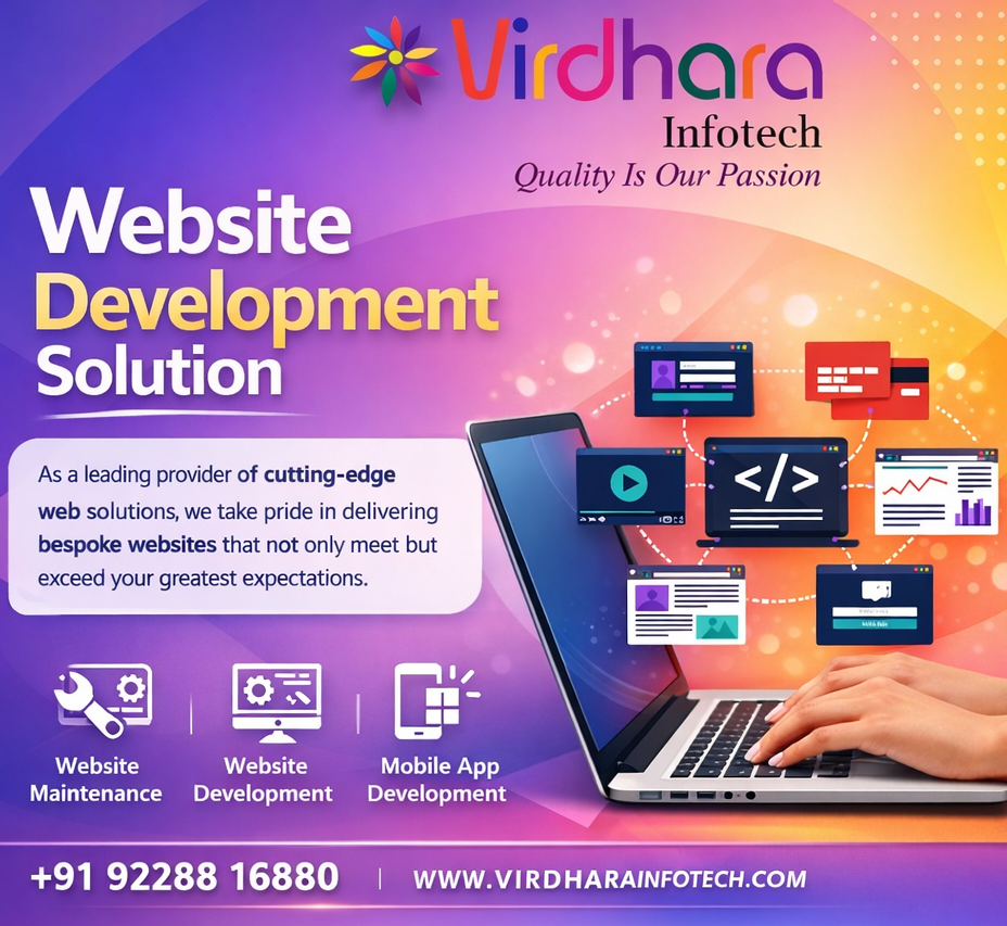 Virdhara Infotech Website Development Wordpress Woocommerce Ahmedabad Gujarat India