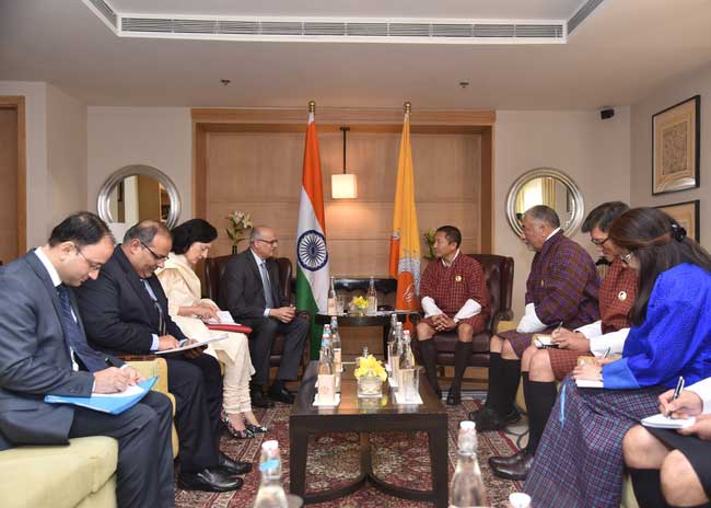 Visit of Minister of Foreign Affairs of Bhutan to India