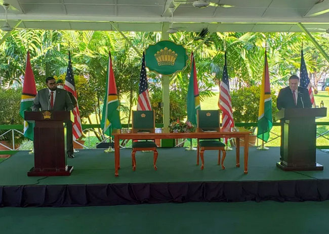 $US5M to help Venezuelans in Guyana, announced Michael Pompeo, US Secretary of State