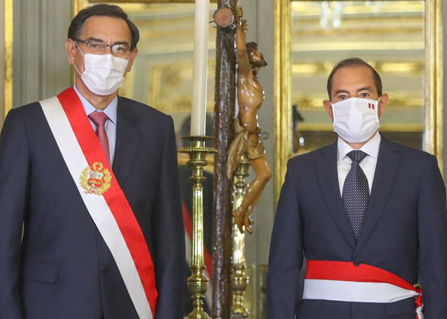 Walter Martos sworn in as new Prime Minister of Peru