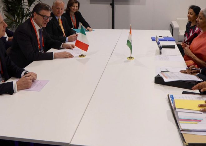 India-Italy explored ways to strengthen  economic ties and enhance cooperation at ADB meet