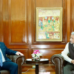 External Affairs Minister Dr S Jaishankar received Director General Yaakov Blitshtein of Israel today