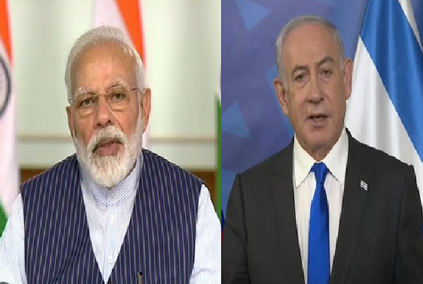 Modi and Israeli PM Netanyahu