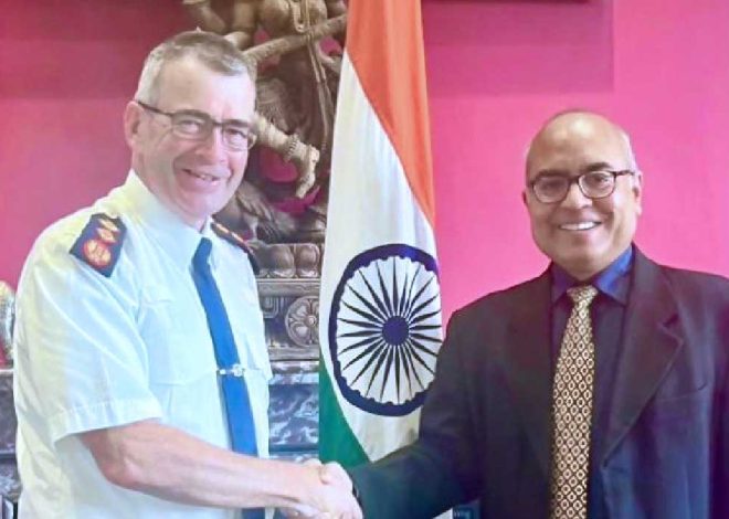 Ambassador Akhilesh Mishra Meets Garda Commissioner to Discuss Bilateral Cooperation and Community Safety