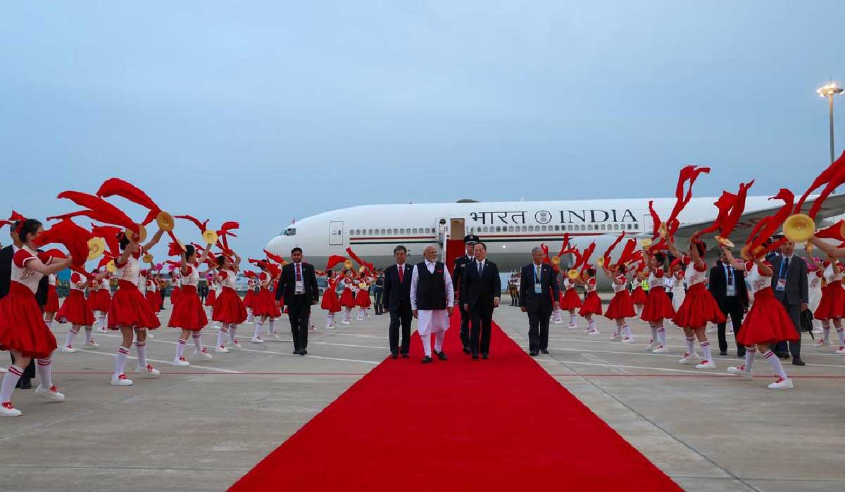 PM Modi Arrives in Tianjin, China, for 25th SCO Summit to Strengthen Regional Ties