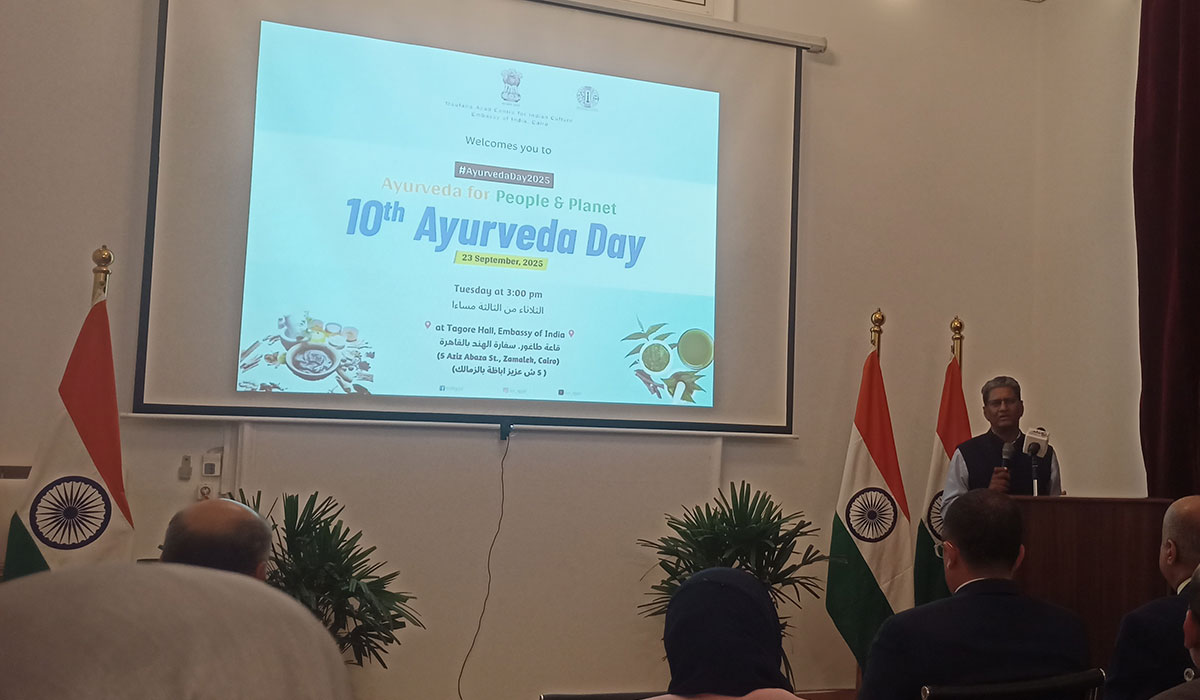 The Embassy of India in Cairo organizes an event to explore ways to enhance cooperation in Ayurveda between India and Egypt