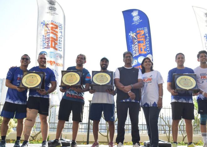 Indian Embassy in Cairo Organizes Running Event as Part of the Viksit Bharat Run 2025