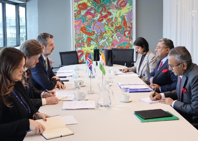 India – Iceland Talks Boost Green Cooperation and Strategic Ties