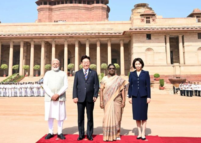 Ceremonial Grandeur at Rashtrapati Bhavan: President Lee Jae Myung’s Visit Signals New Momentum in India–South Korea Ties