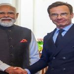 Narendra Modi and Swedish Prime Minister Ulf Kristersson