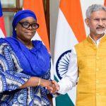 Sara Beysolow Nyanti and Jaishankar