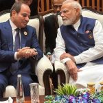 Egyptian President Abdel Fattah El-Sisi with Indian Prime Minister Narendra Modi