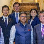 Vikram Misri and Taro Kono